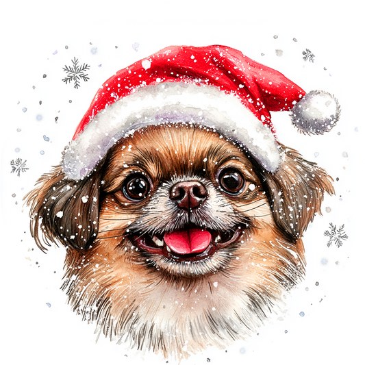 Dog (15) Round Christmas MDF Ornament