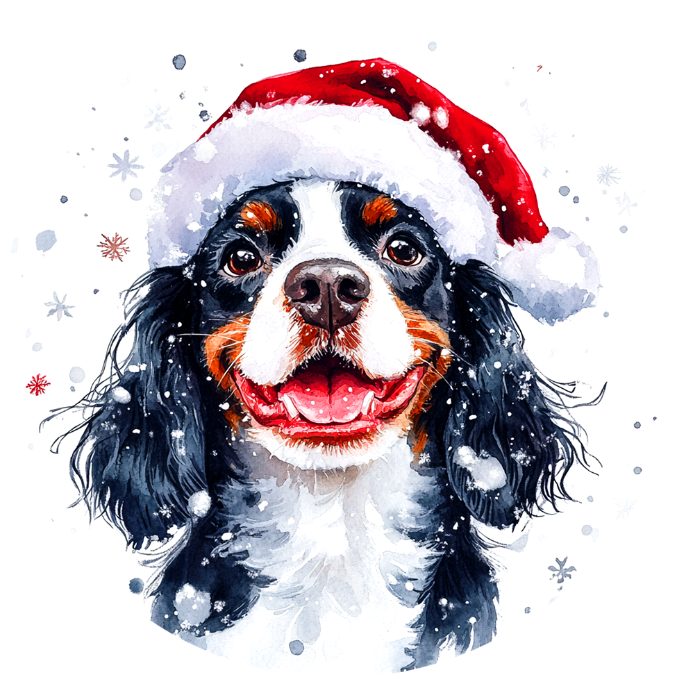 Dog (17) Round Christmas MDF Ornament
