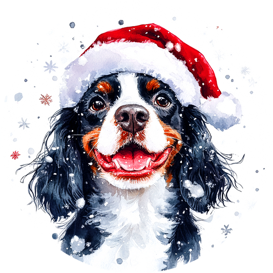 Dog (17) Round Christmas MDF Ornament