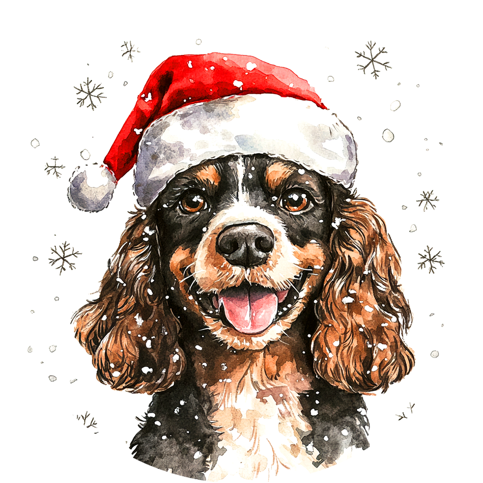 Dog (30) Round Christmas MDF Ornament