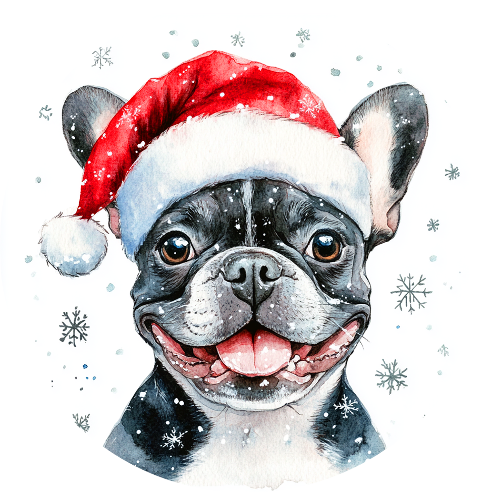 Dog (33) Round Christmas MDF Ornament
