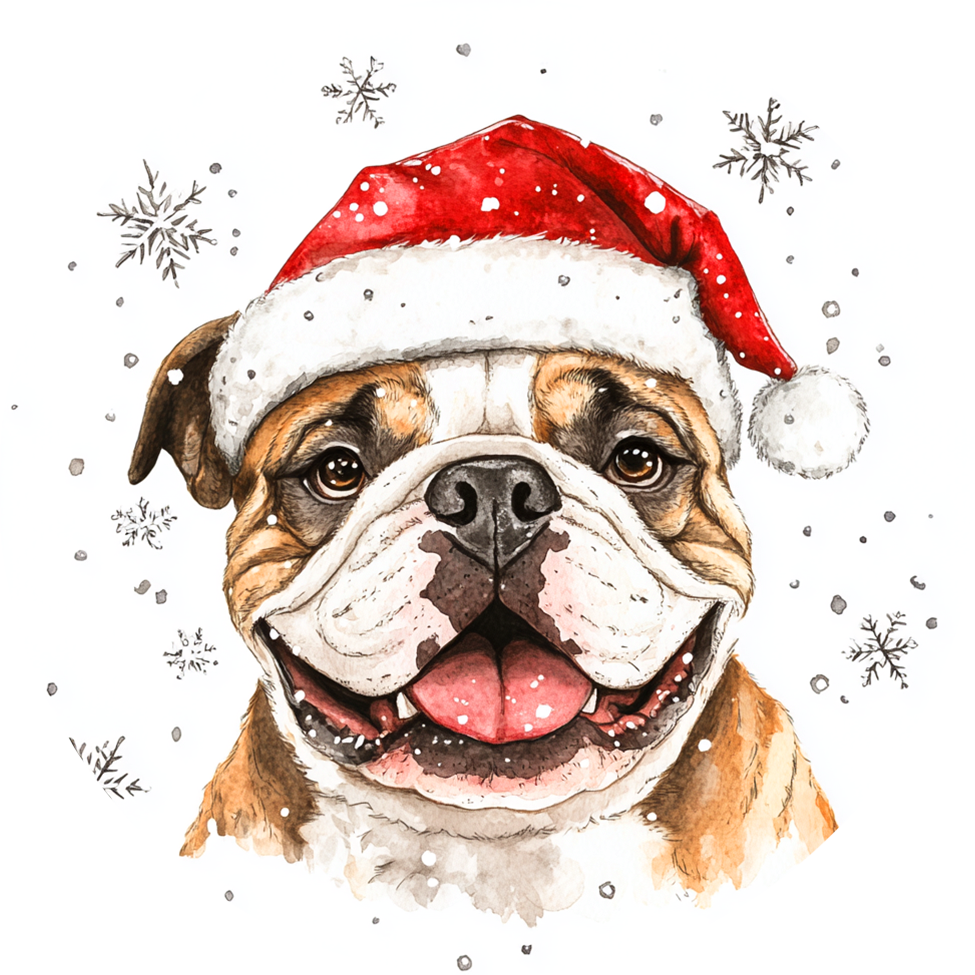 Dog (35) Round Christmas MDF Ornament
