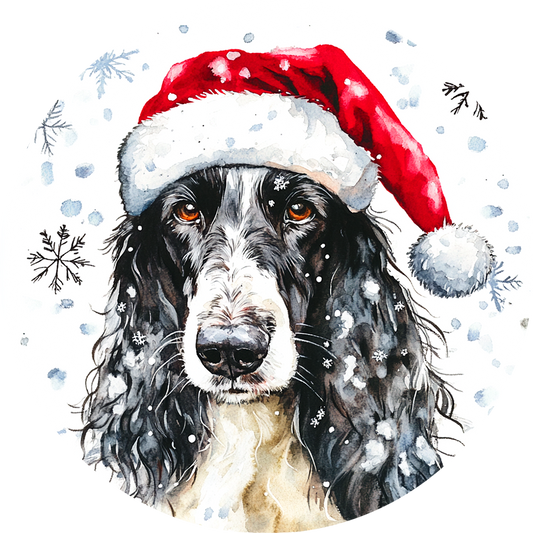 Dog (37) Round Christmas MDF Ornament