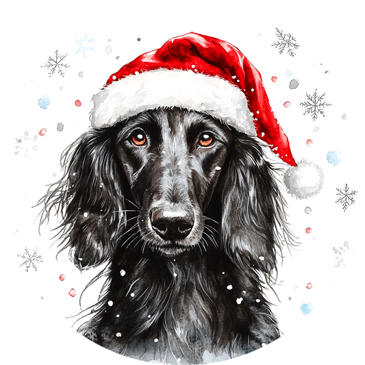 Dog (38) Round Christmas MDF Ornament