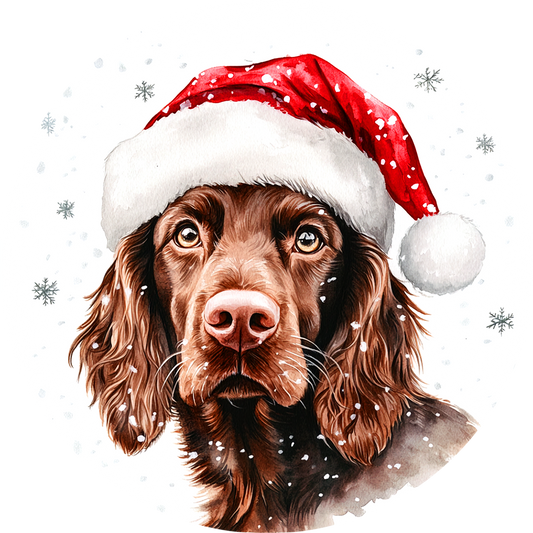 Dog (56) Round Christmas MDF Ornament