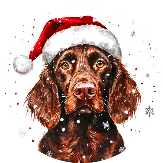 Dog (57) Round Christmas MDF Ornament