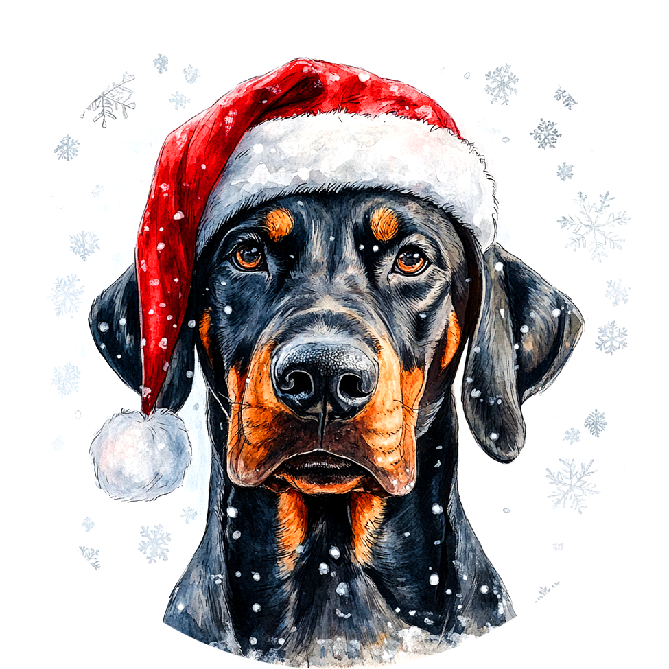 Dog (64) Round Christmas MDF Ornament