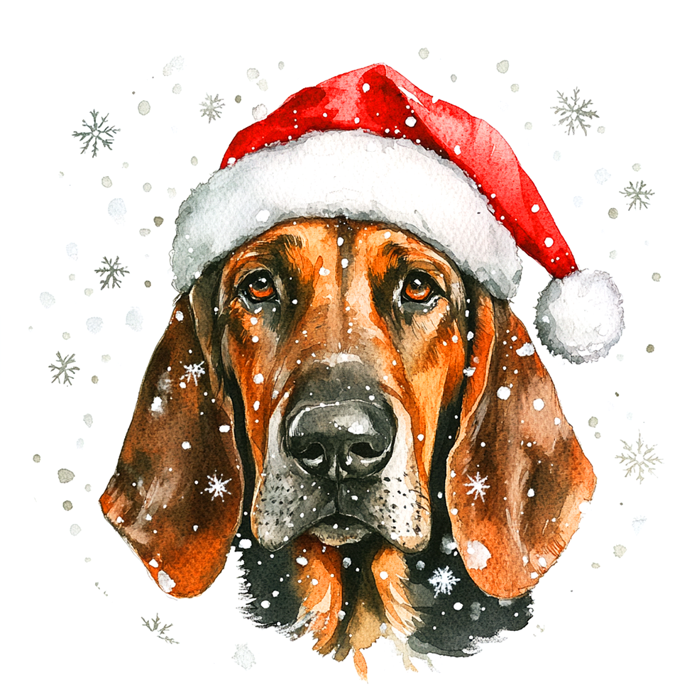 Dog (76) Round Christmas MDF Ornament