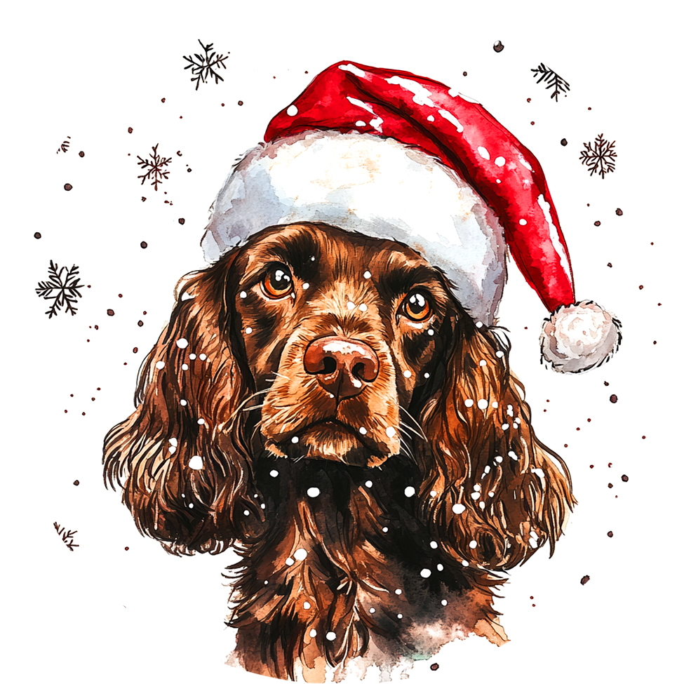 Dog (94) Round Christmas MDF Ornament