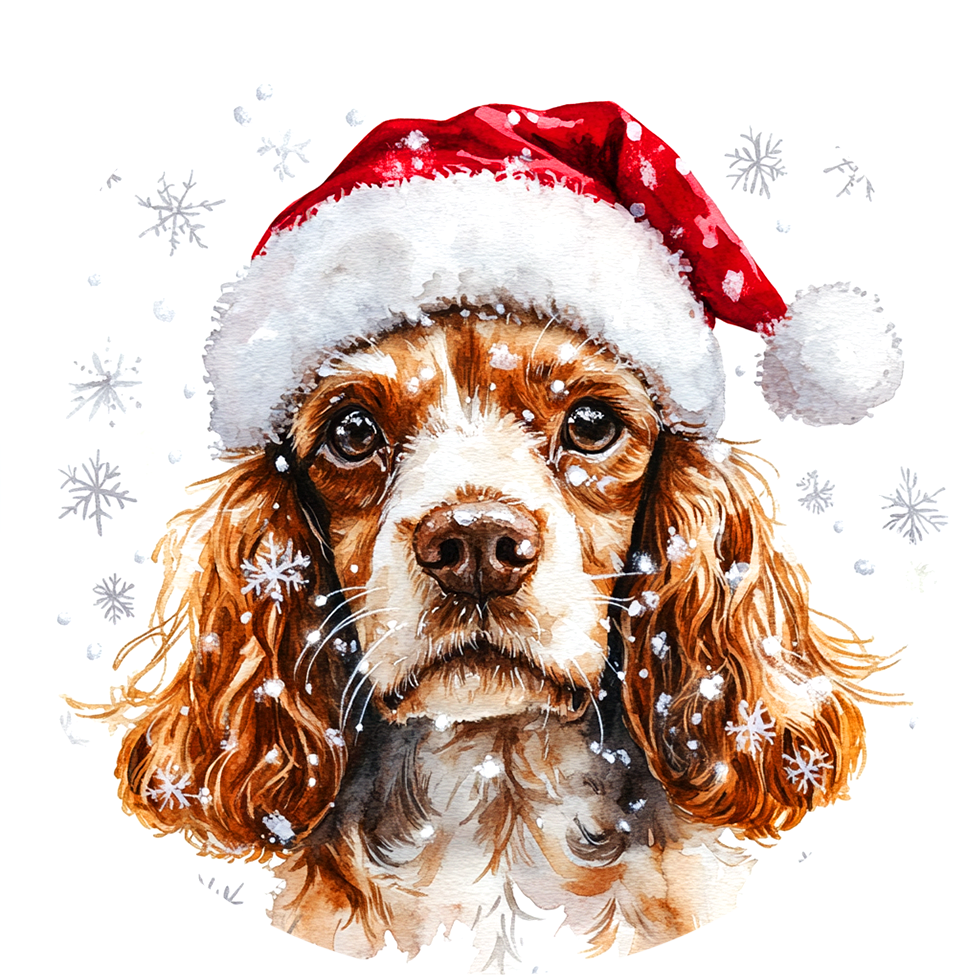Dog (96) Round Christmas MDF Ornament