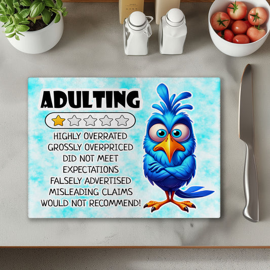 Adulting Chopping Cutting Board