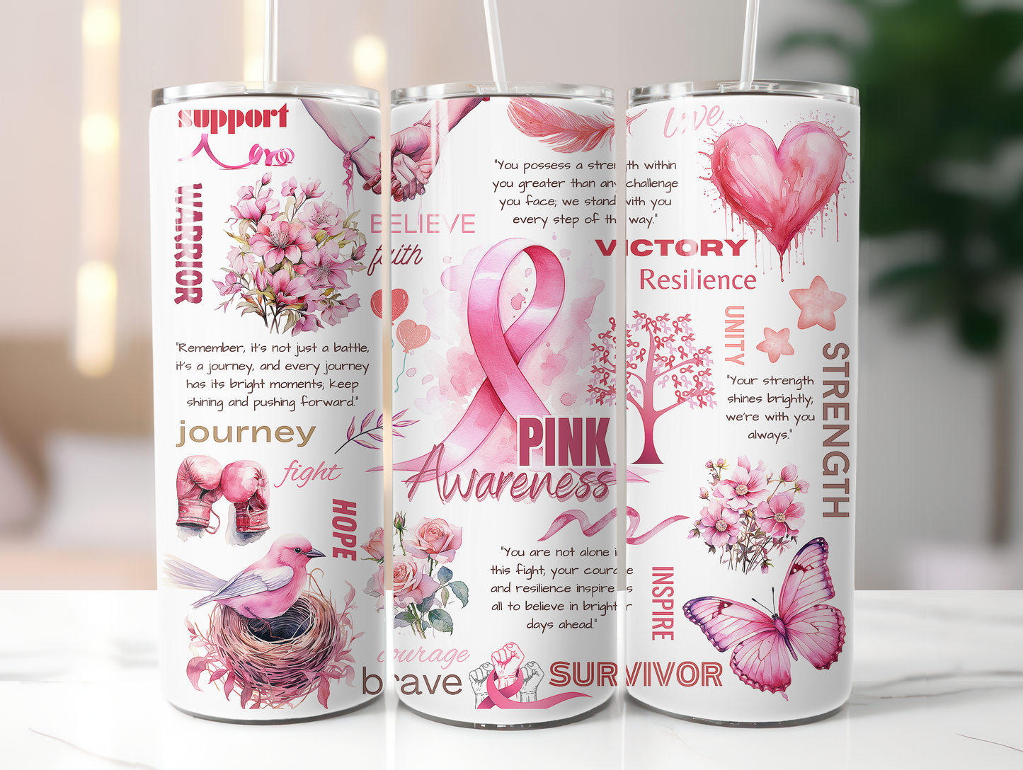 Pink Awareness 20oz Tumbler