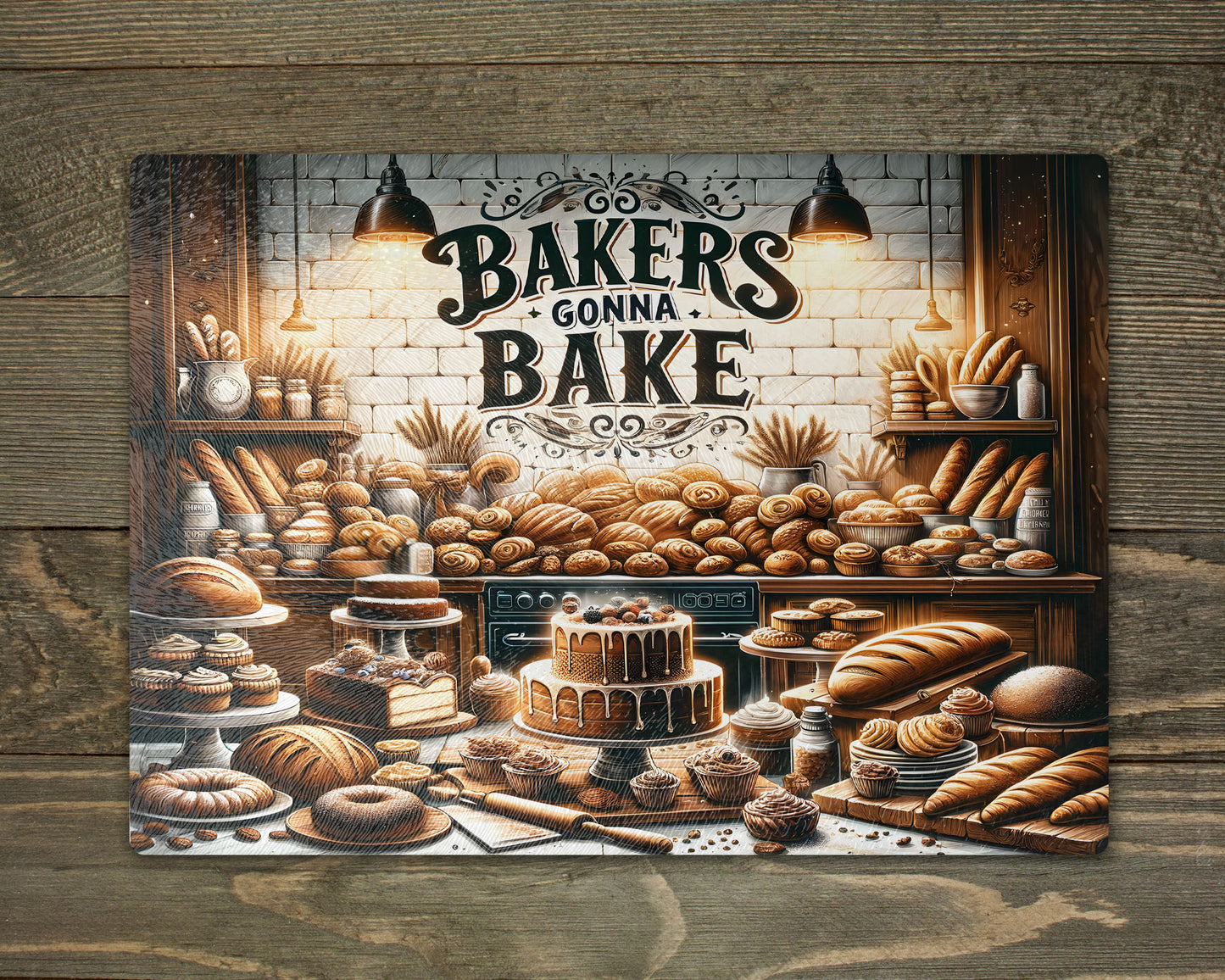Bakers Gonna Bake Chopping Cutting Board