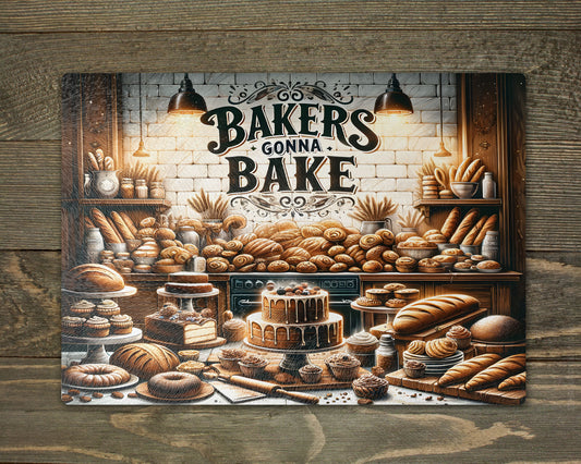 Bakers Gonna Bake Chopping Cutting Board