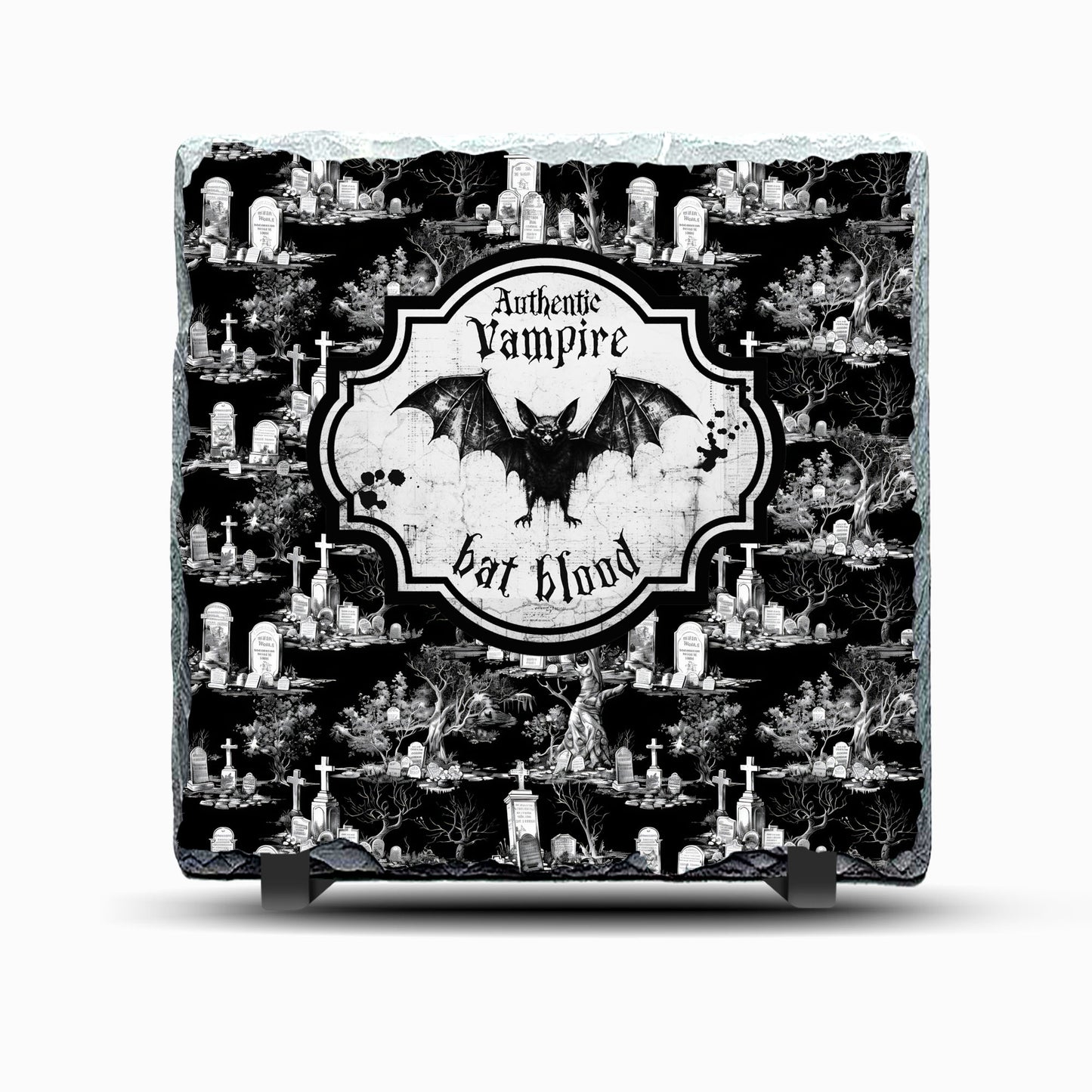 Bat Blood 2 Design Printed Rock Slate