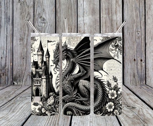 Black Dragon 20oz Tumbler