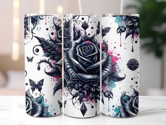 Black Rose 20oz Tumbler