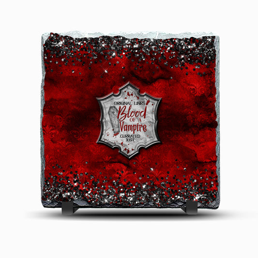 Blood of a Vampire Design Printed Rock Slate