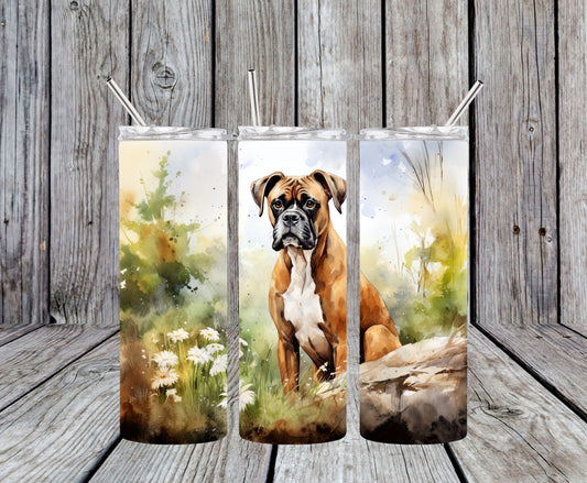 Boxer Watercolour 20oz Tumbler