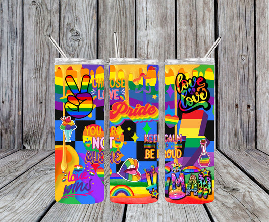 Bright Pride Design 20oz Tumbler