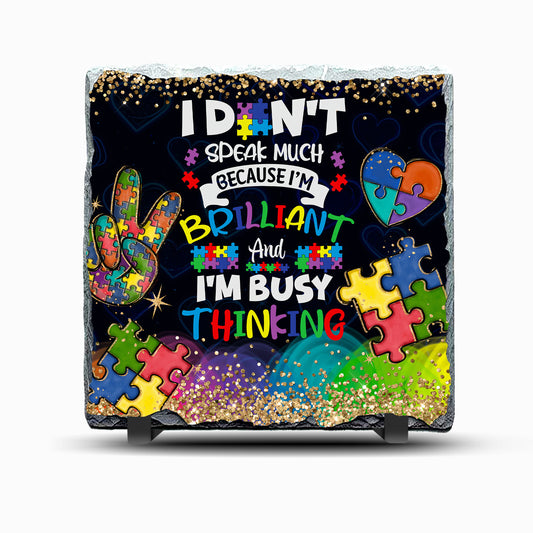 Busy Thinking Design Printed Rock Slate