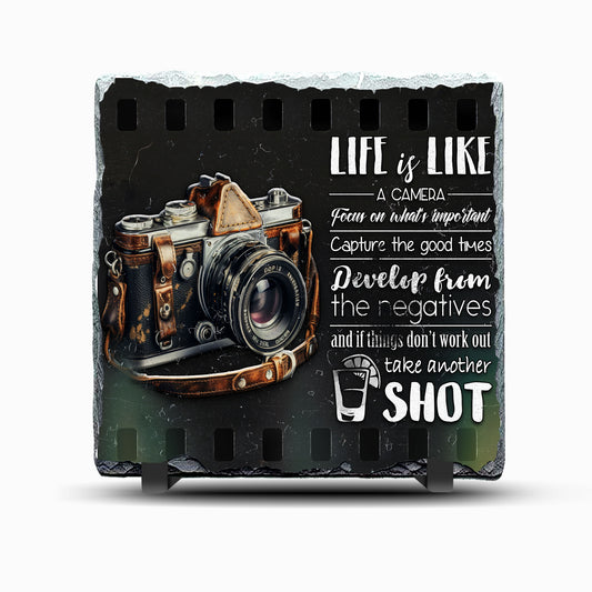 Camera Design Printed Rock Slate