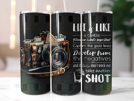 Camera 20oz Tumbler