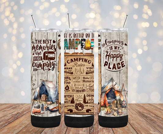 Camping 20oz Bluetooth Speaker Tumbler