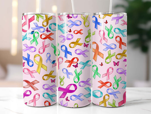 Cancer Ribbons 20oz Tumbler