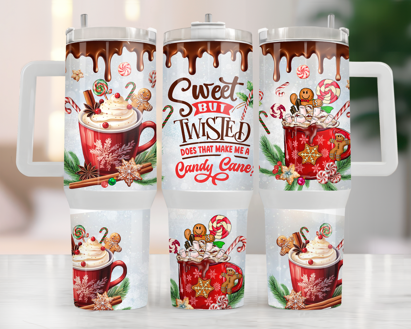 Candy Cane 40oz Tumbler