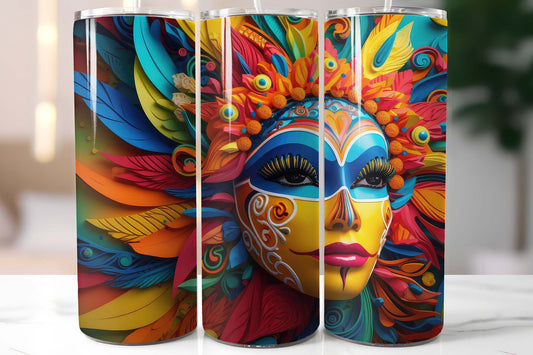 Carnival Mask 20oz Tumbler