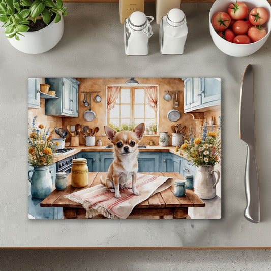 Chihuahua Kitchen Chopping Cutting Board