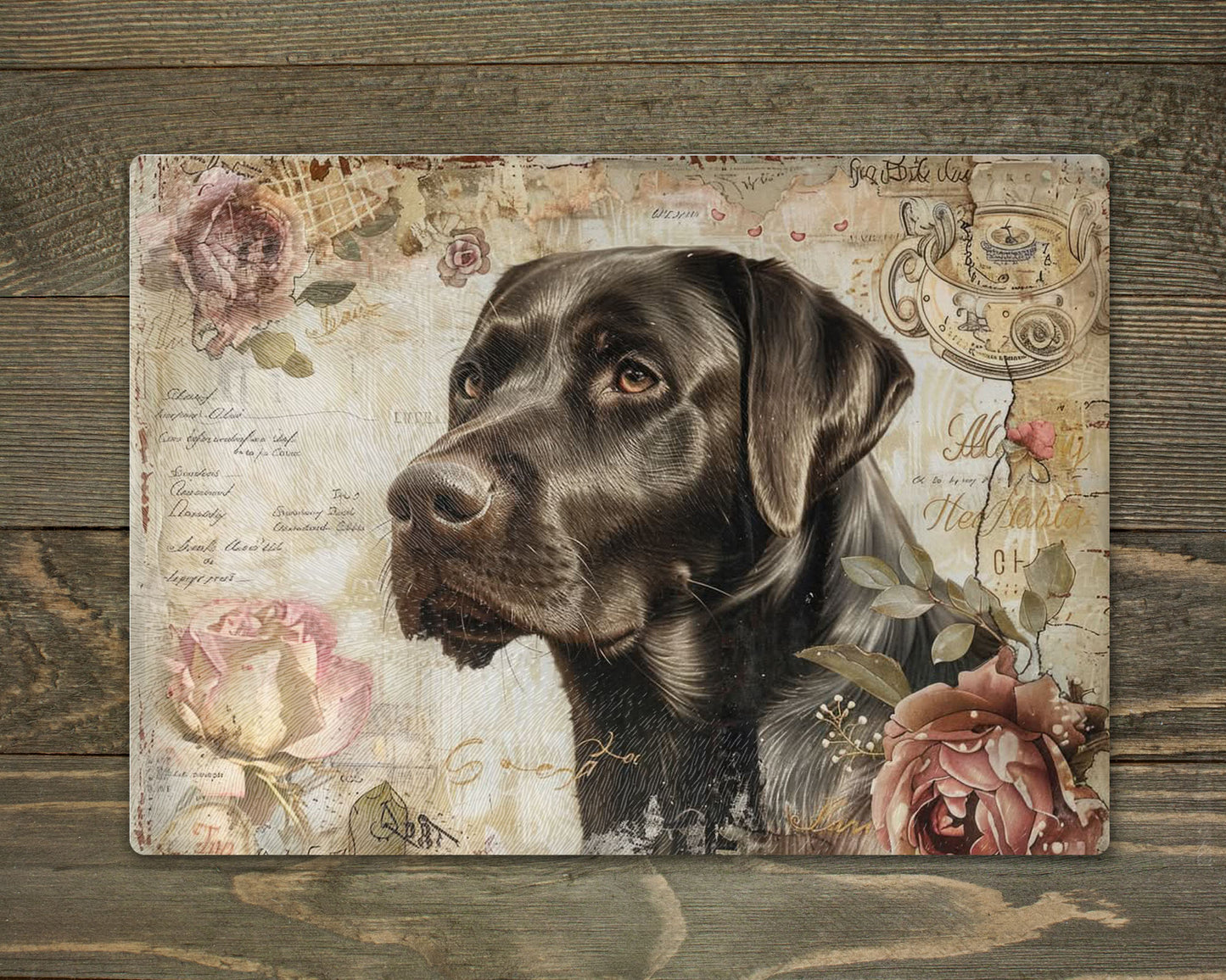 Chocolate Labrador Chopping Cutting Board