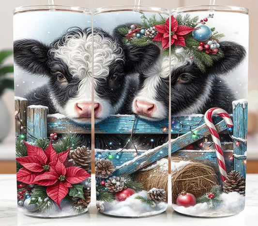 Cows Christmas 20oz Tumbler
