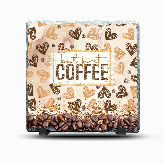 Coffee Design Printed Rock Slate