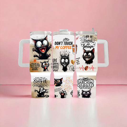 Coffee Cat 40oz Tumbler