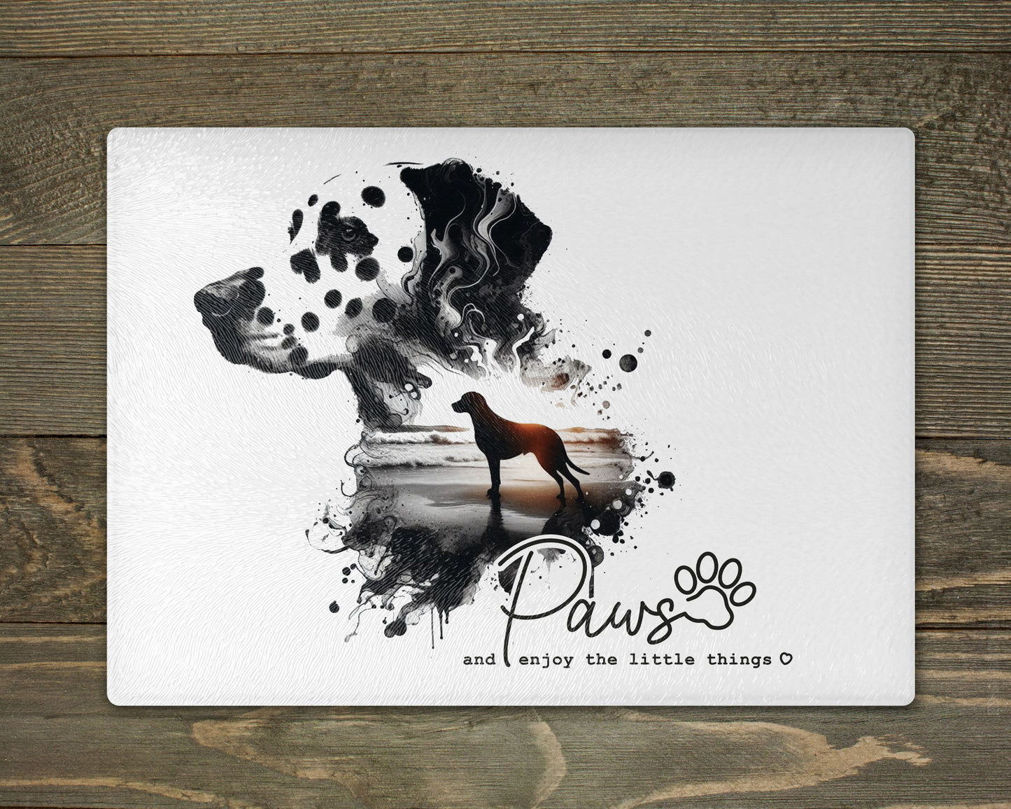 Dalmatian Paws Chopping Cutting Board