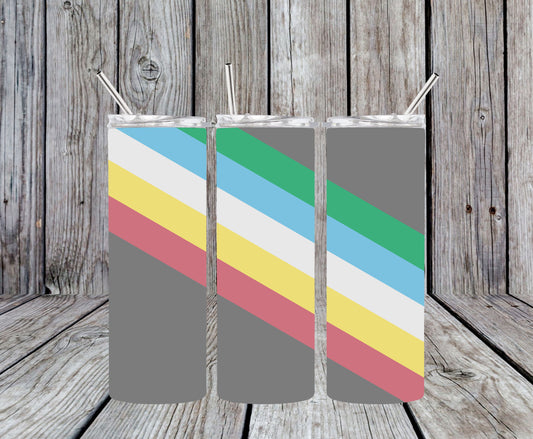 Disability Pride Flag Design 20oz Tumbler