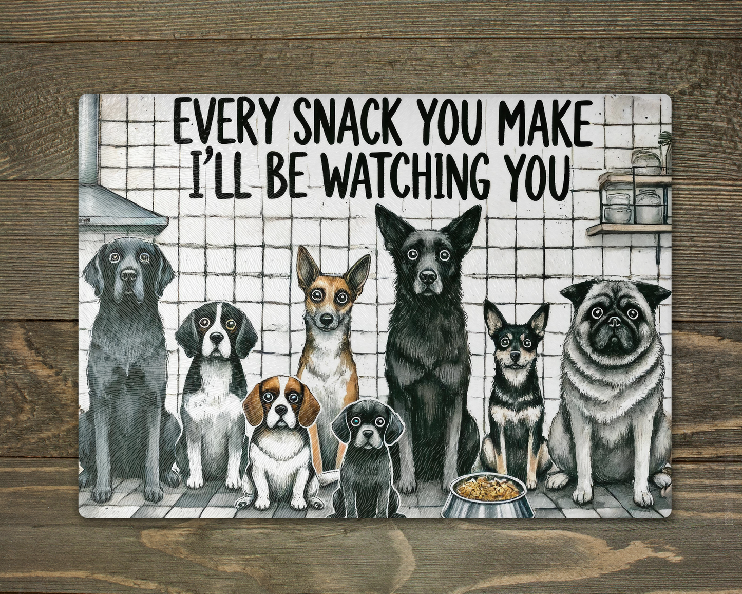Dog Snacks Chopping Board