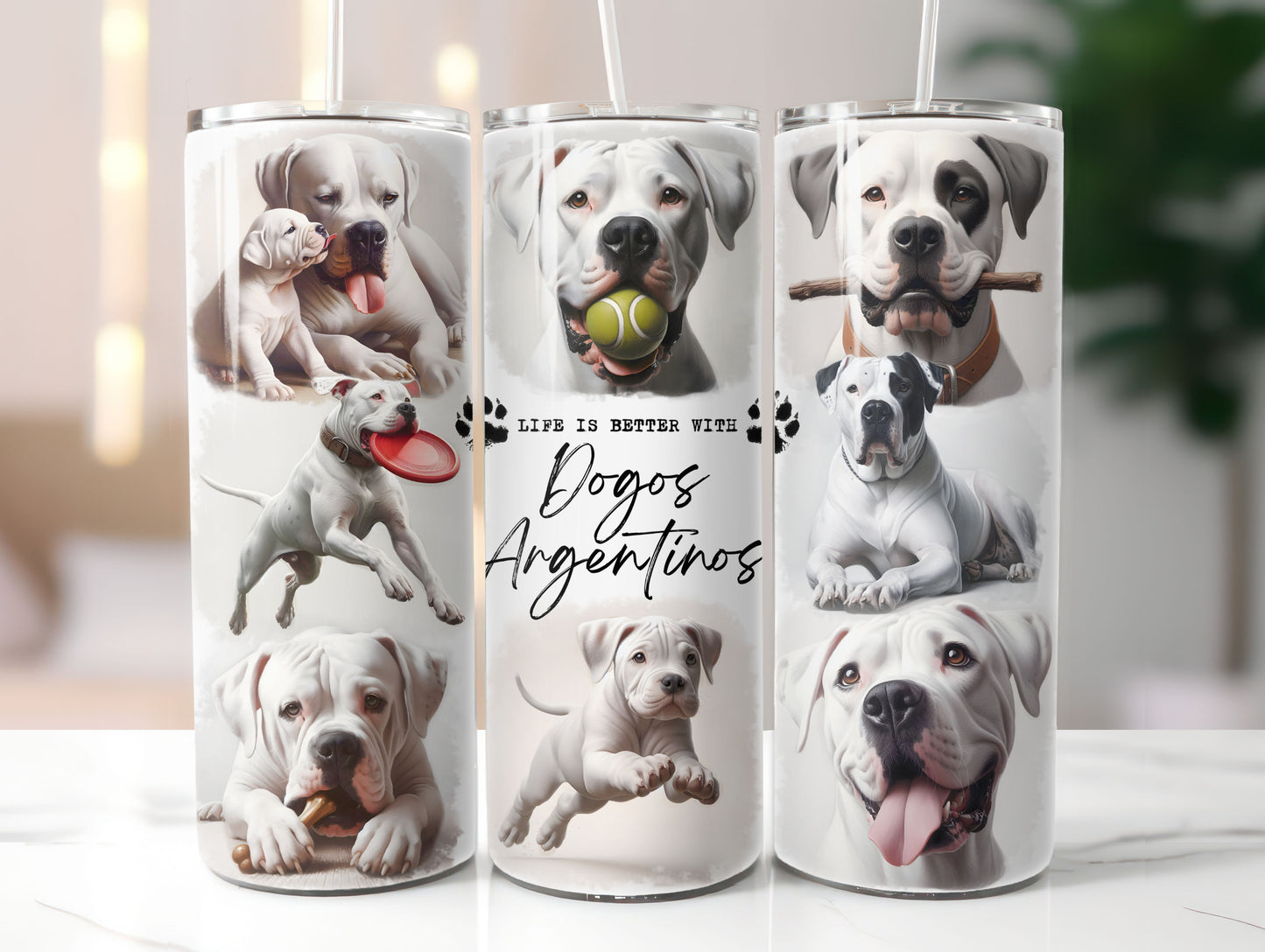 Dogos Argentino Dog Life is Better with 20oz Tumbler