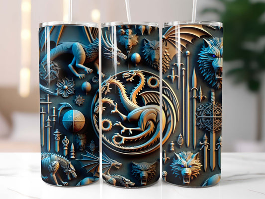 Blue Dragons 20oz Tumbler