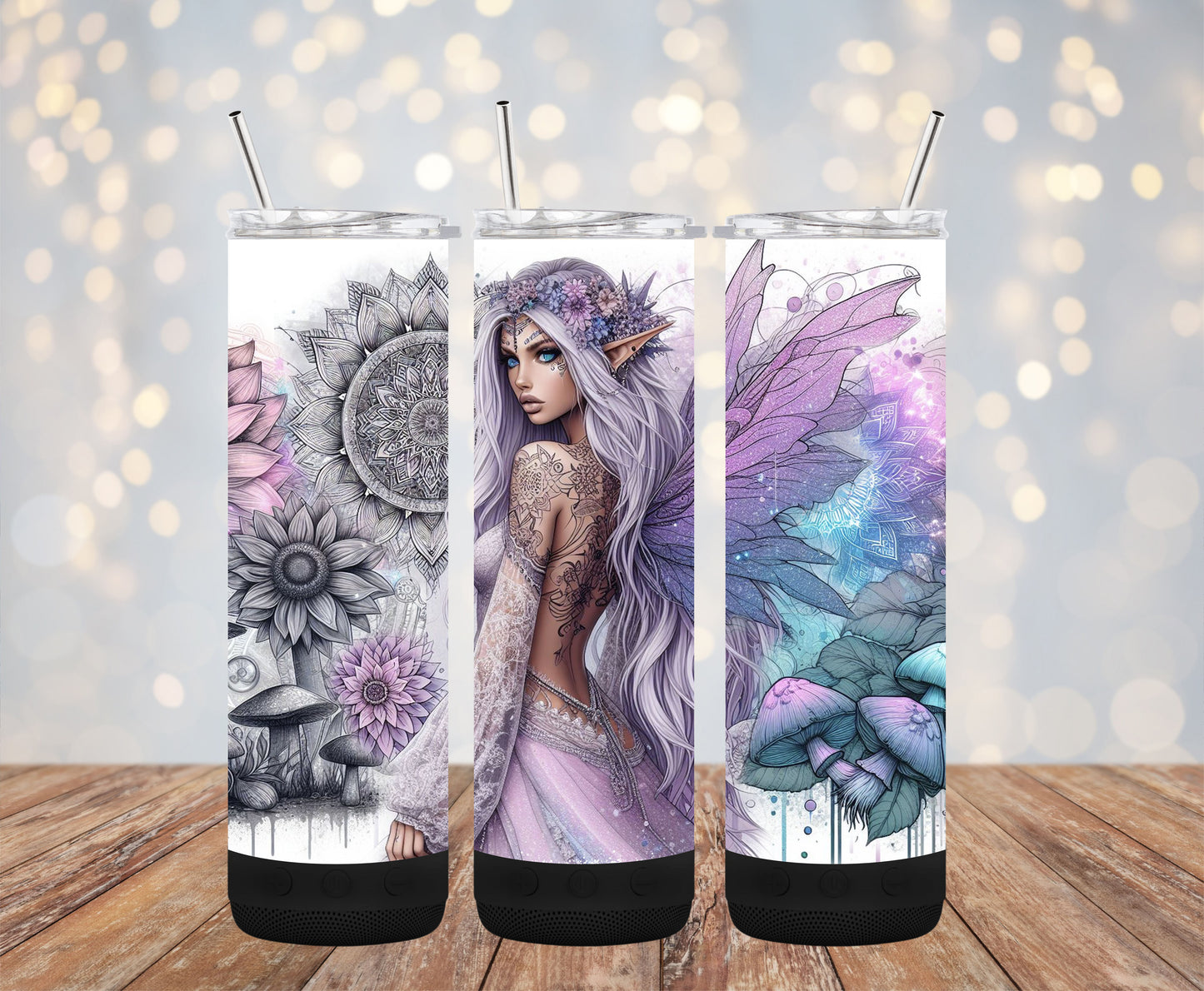 Elf Fairy 20oz Bluetooth Speaker Tumbler