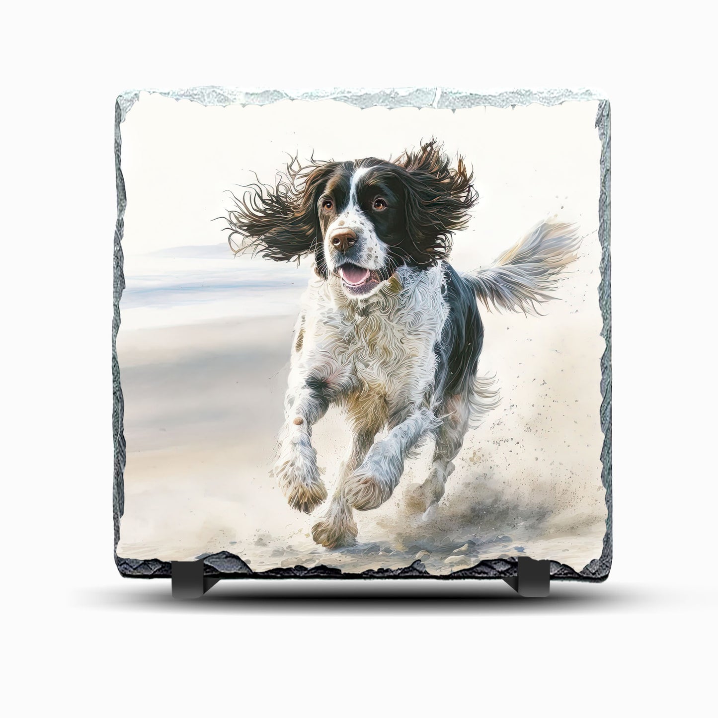 Dog English Springer Spaniel Design Printed Rock Slate