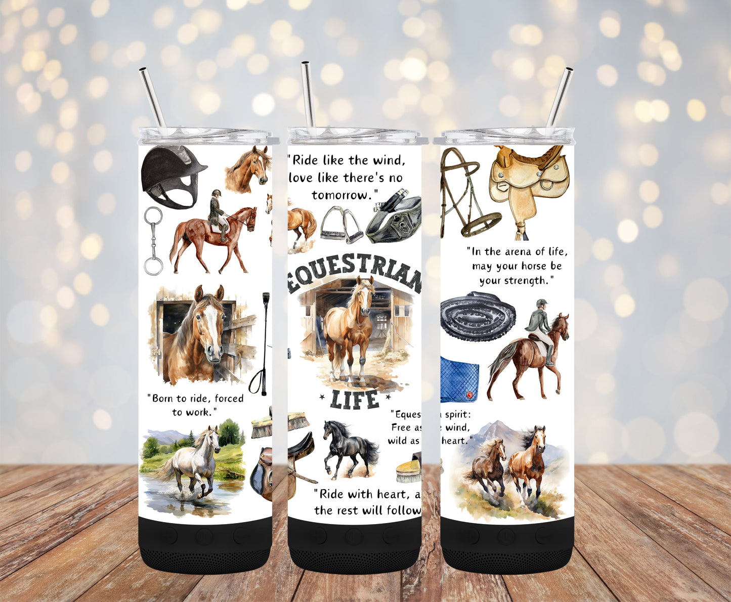 Equestrian Life 20oz Bluetooth Speaker Tumbler