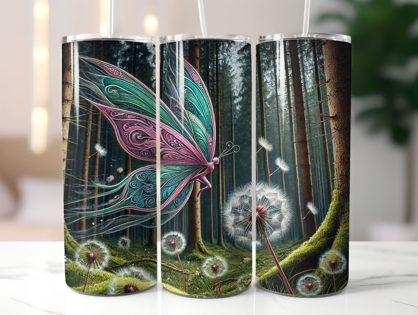 Fairy with Dandelions (6) 20oz Tumbler