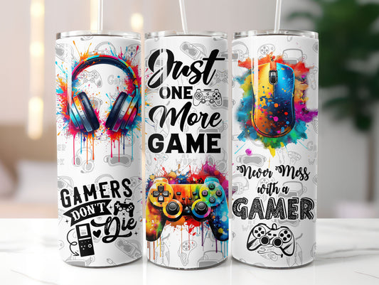 Gamer One More Game 20oz Tumbler