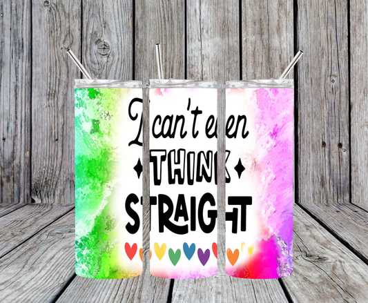 Gay Can't See Straight Design 2 20oz Tumbler