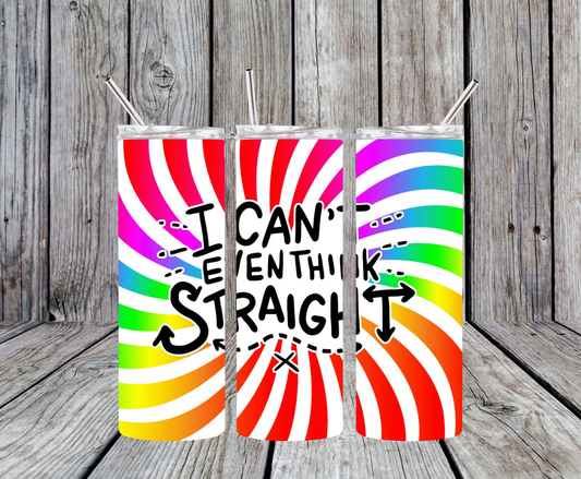 Gay Can't See Straight Design 3 20oz Tumbler