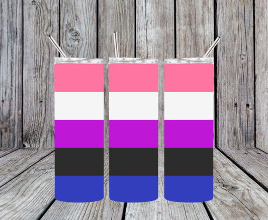 Gender Fluid Pride Flag Design 20oz Tumbler