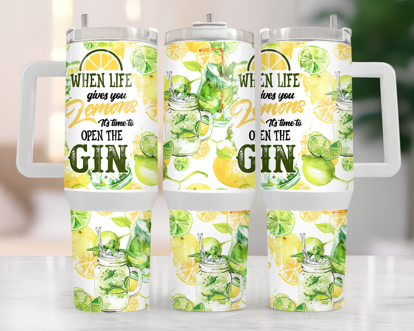 Gin Lemons 40oz Tumbler